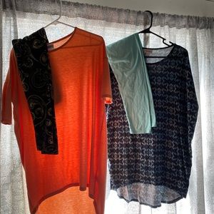 2 LuLaRoe Irmas & 2 Leggings